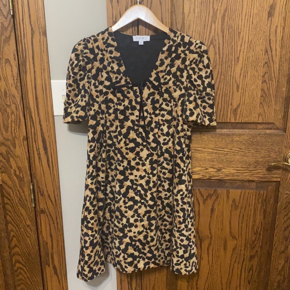 Leopard Print fit and flare dress